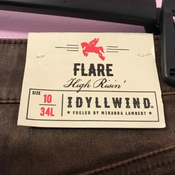 Idyllwind brown Miranda Lambert Women’s High Risin’ Flare Jeans size 10 - Picture 4 of 5